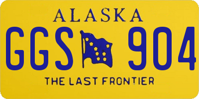 AK license plate GGS904