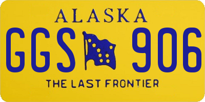 AK license plate GGS906