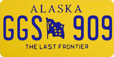 AK license plate GGS909