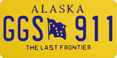 AK license plate GGS911