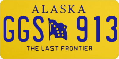 AK license plate GGS913