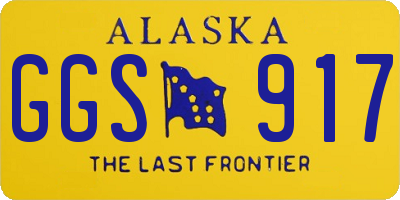 AK license plate GGS917