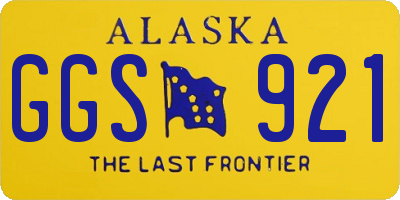 AK license plate GGS921