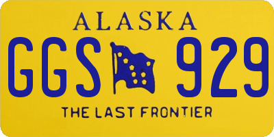 AK license plate GGS929