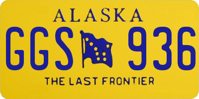 AK license plate GGS936