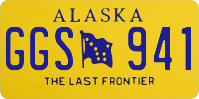 AK license plate GGS941