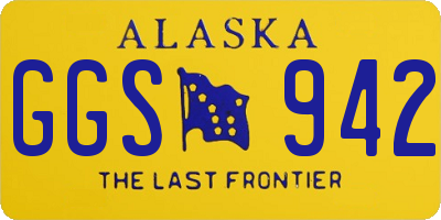 AK license plate GGS942