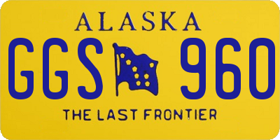 AK license plate GGS960