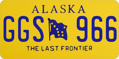 AK license plate GGS966