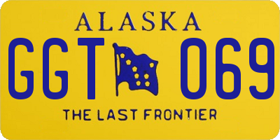 AK license plate GGT069