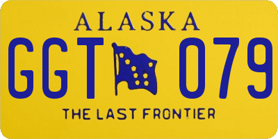 AK license plate GGT079