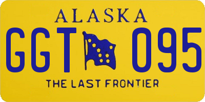 AK license plate GGT095