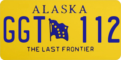 AK license plate GGT112