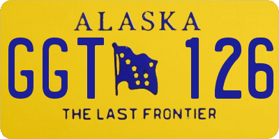 AK license plate GGT126