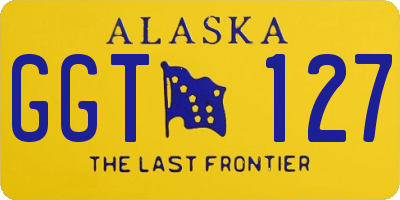 AK license plate GGT127