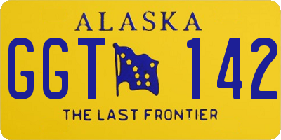 AK license plate GGT142