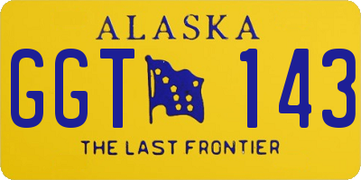 AK license plate GGT143