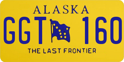 AK license plate GGT160