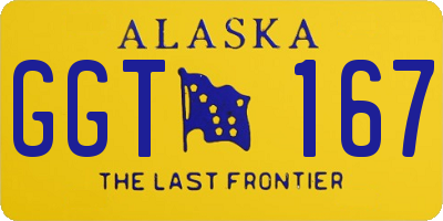 AK license plate GGT167