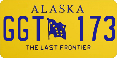 AK license plate GGT173