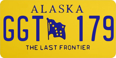 AK license plate GGT179