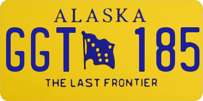 AK license plate GGT185
