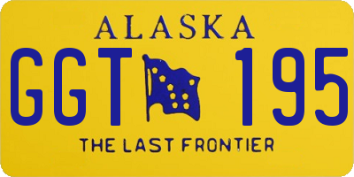 AK license plate GGT195