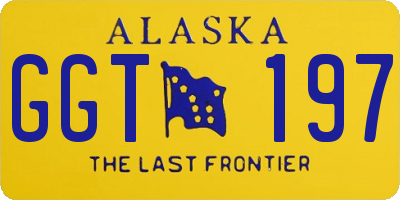 AK license plate GGT197
