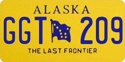 AK license plate GGT209