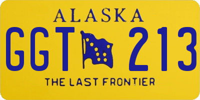 AK license plate GGT213