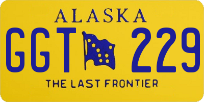 AK license plate GGT229