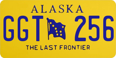 AK license plate GGT256
