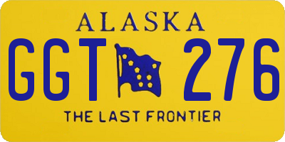 AK license plate GGT276