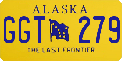 AK license plate GGT279