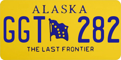 AK license plate GGT282