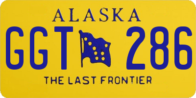 AK license plate GGT286