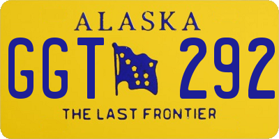 AK license plate GGT292