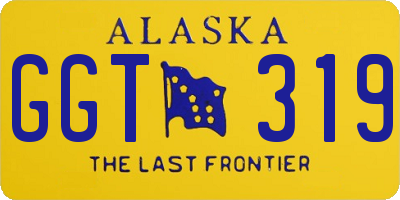 AK license plate GGT319