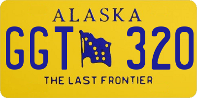 AK license plate GGT320