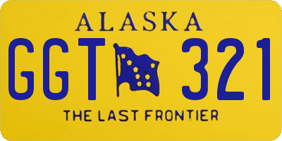 AK license plate GGT321