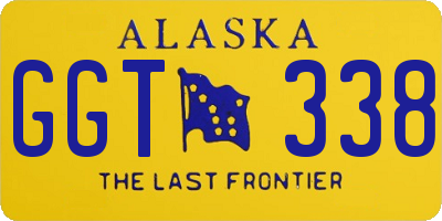 AK license plate GGT338