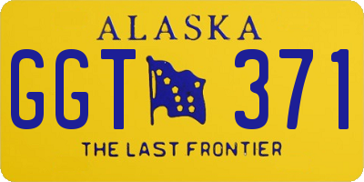 AK license plate GGT371