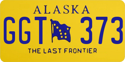 AK license plate GGT373