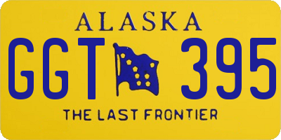 AK license plate GGT395
