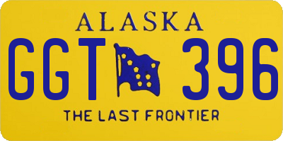 AK license plate GGT396