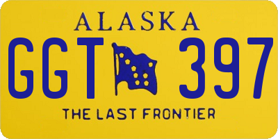 AK license plate GGT397