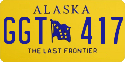AK license plate GGT417