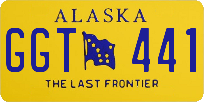 AK license plate GGT441