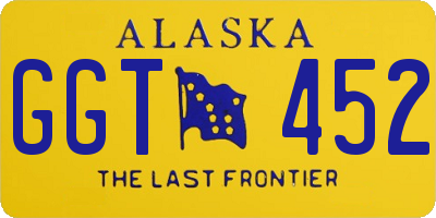 AK license plate GGT452
