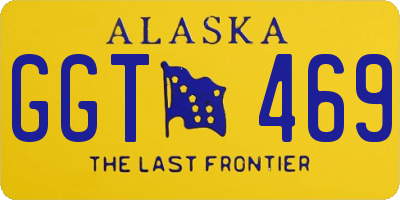AK license plate GGT469